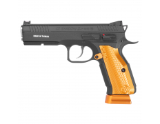 Страйкбольный пистолет (KJW) CZ Shadow 2 CO2 (Orange Aluminum Grip Panels)