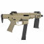 Страйкбольный пистолет-пулемёт (S&T) EMG Angstadt Arms SCW-9 4 inch G3 AEG (TAN)